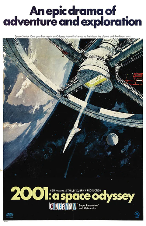 Poster for 2001: A space Odyssey 1